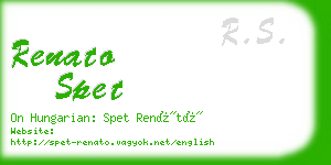 renato spet business card